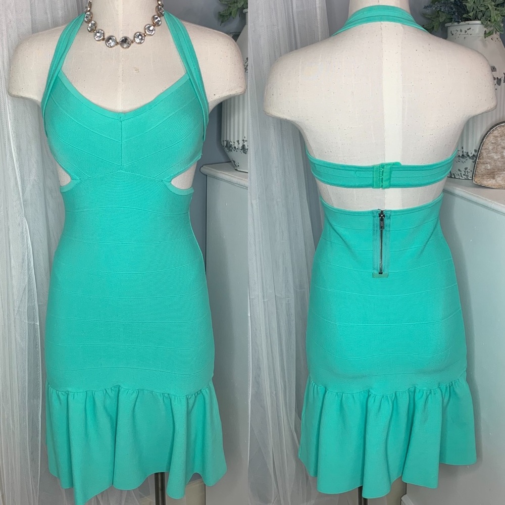 👗 Miami Guess Party Bodycon Bandage Dress - Mint